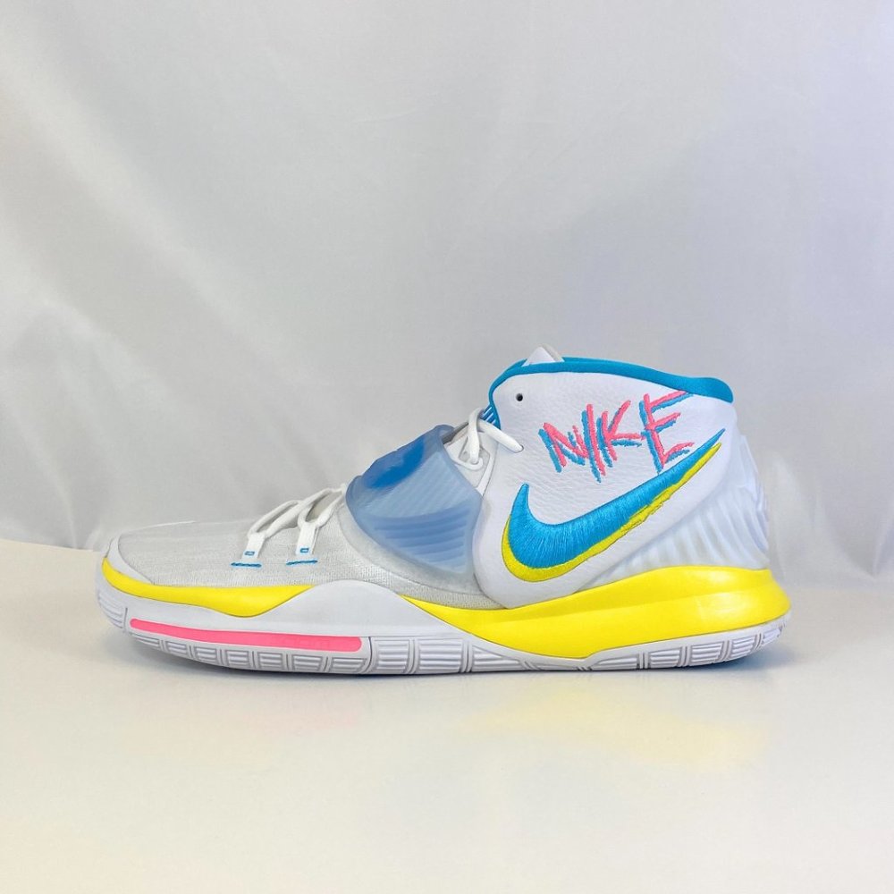 🌟HP🌟Nike Kyrie 6 90s Neon Grafitti Sneakers Rare